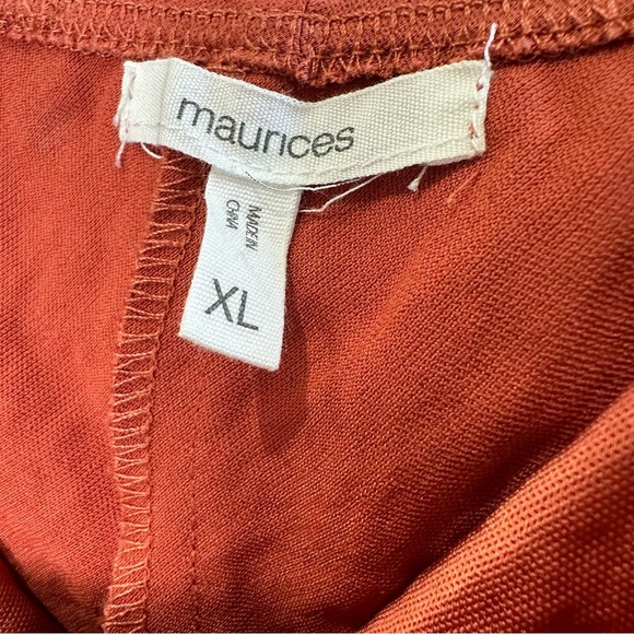 Maurices Women’s XL Rust Cowl Neck Satin Slip Mini Dress - Picture 4 of 4